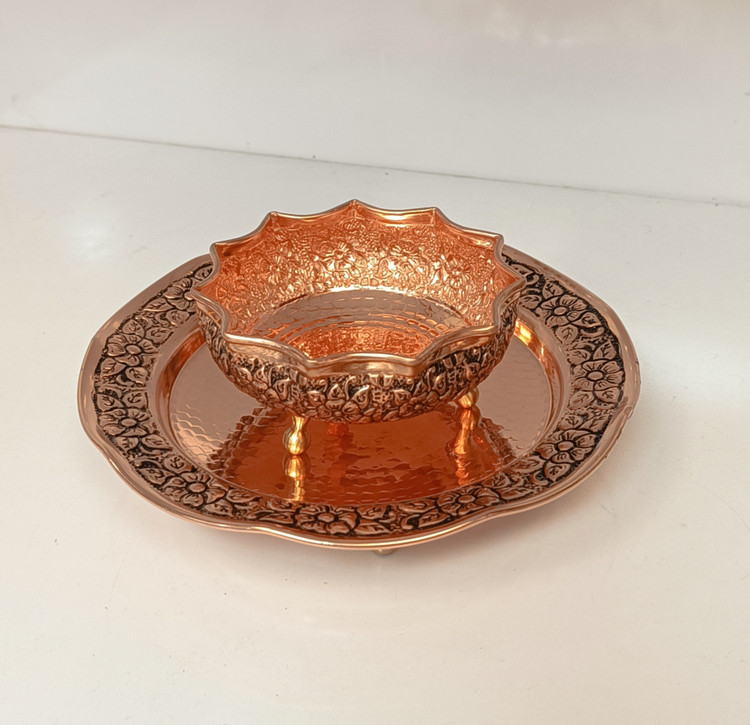 پیش دستی مسی گلستان