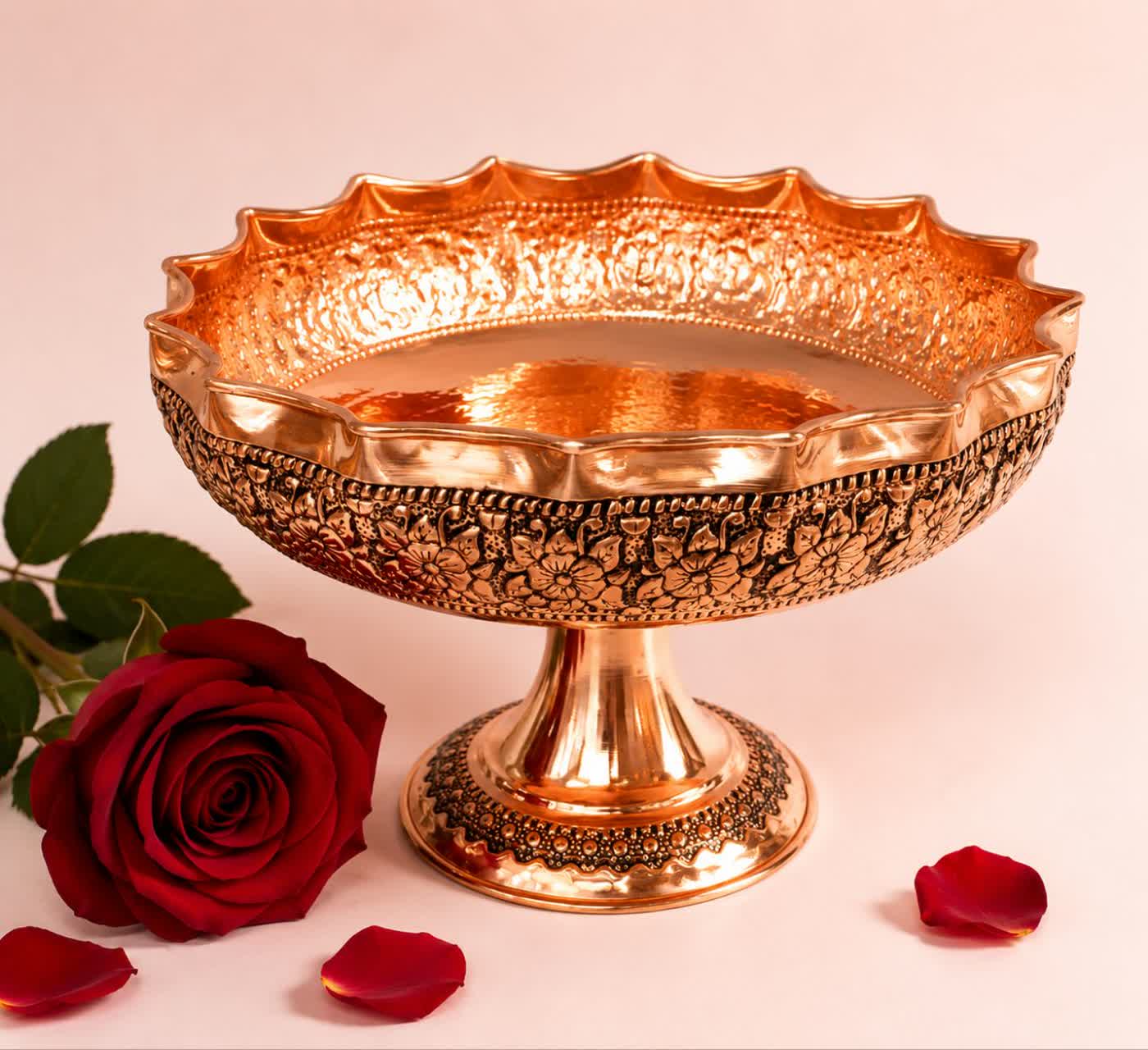 آجیل خوری مسی زنجان گلبرگ نانو ارسال رایگان