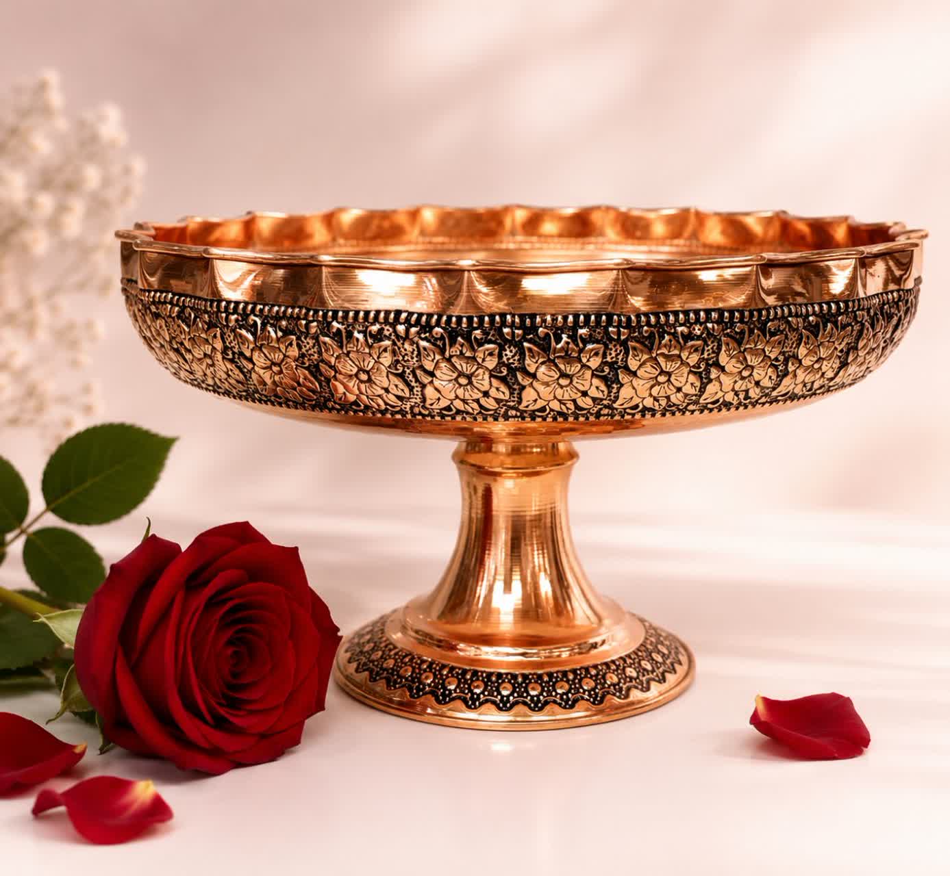 میوه خوری مسی زنجان گلبرگ نانو ارسال رایگان