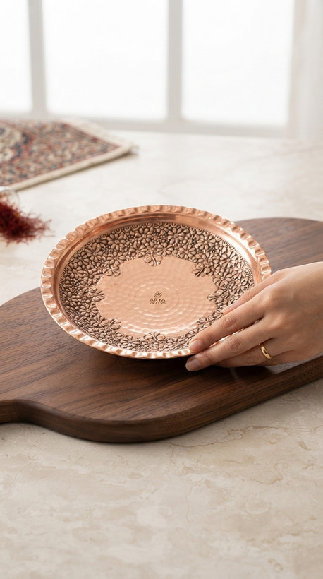 پیش دستی پایه دارمسی گلبرگ نانو شده با طرح اریایی