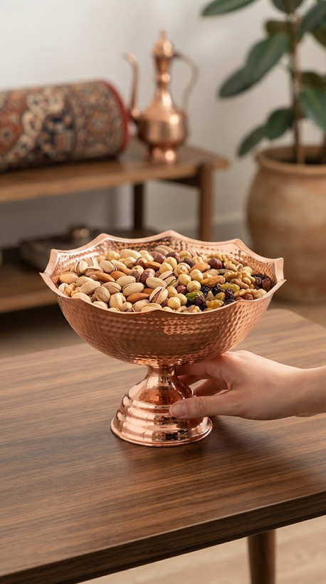 آجیل خوری مسی زنجان نانو و رنگ ثابت ارسال رایگان