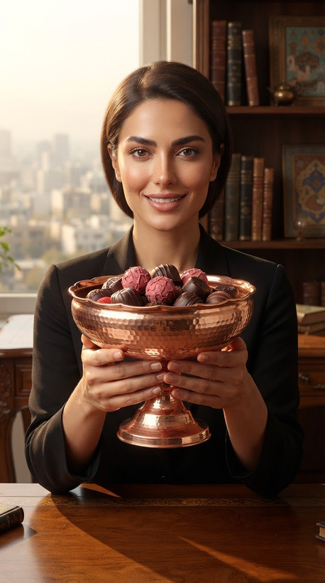 شکلات خوری مسی دیبا قطر 18 نانو شده ارسال رایگان