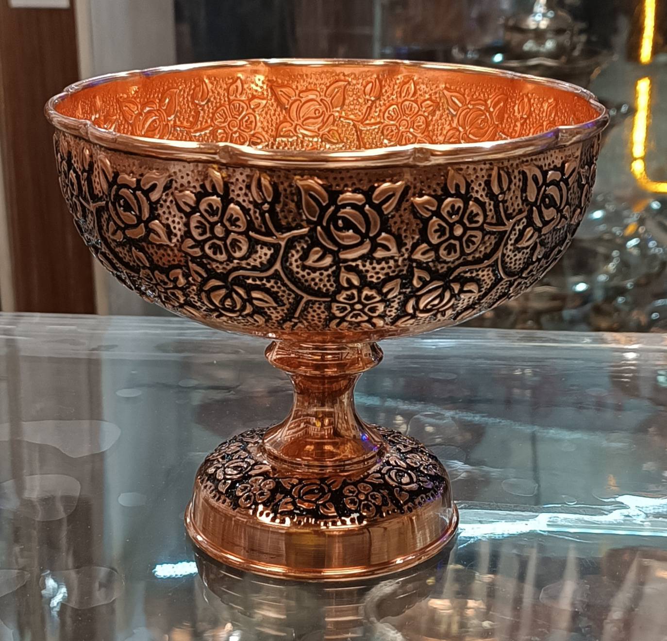آجیل خوری مسی زنجان سیاه قلم نانو شده بهار