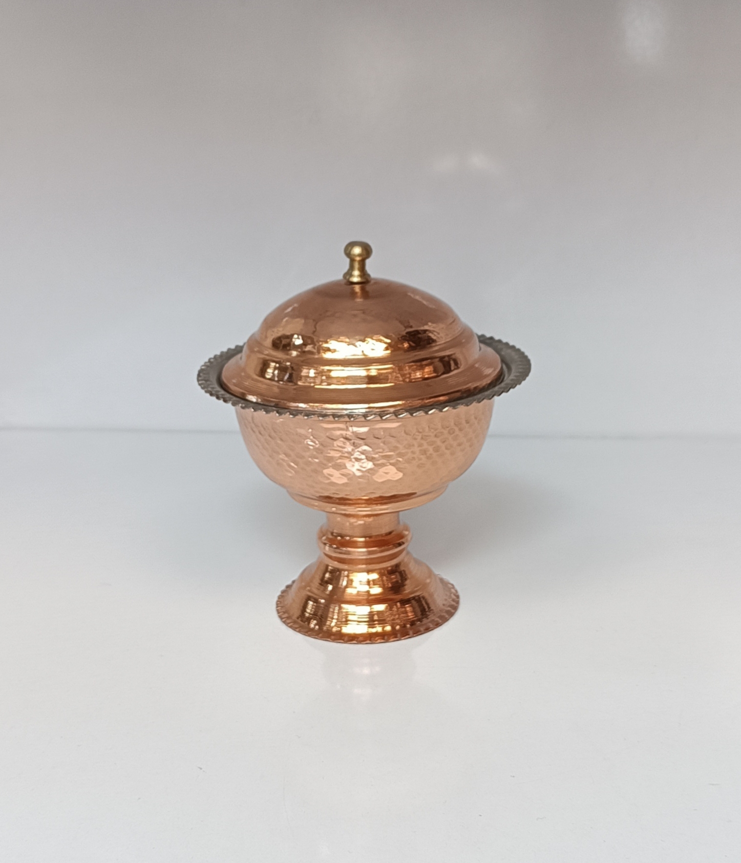 قندان مسی درب دار نانو شده زنجان
