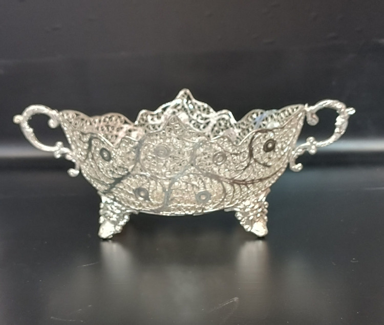 ملیله کشکول شکلات خوری مسی زنجان