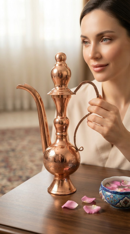 گلاب پاش مسی نانو شده رنگ ثابت