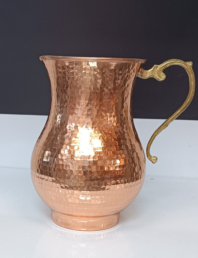 پارچ مسی خمره ای نانو شده رنگ ثابت چکشی زنجان